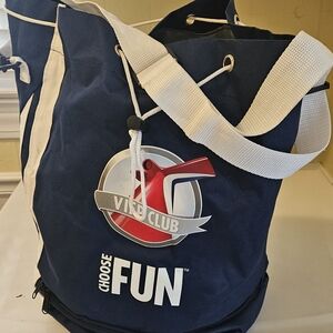 Carnival Navy and White Tote Bag